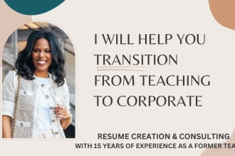 create a transitioning teacher resume