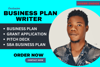 write a detailed sba business plan, pitchdeck, proposals