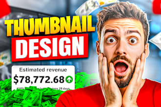 design professional youtube thumbnail expert