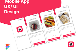 create pixel perfect mobile app UX UI in figma