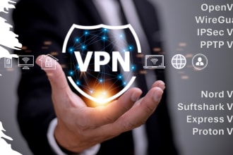 setup openvpn, wireguard, ipsec, pptp vpn on vps or router