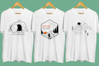 design custom minimalist graphic t shirt for your business