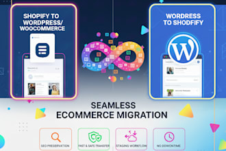 do shopify to wordpress or  wordpress to shopify migration