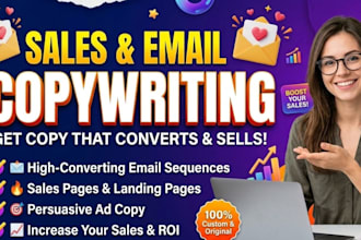 write a sales letter, cold email, sales copywriting, and email copywriting