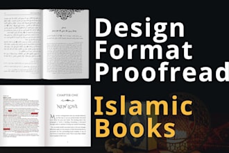 design, format, and proofread islamic books for print and ebook