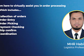 virtually assist you in order processing