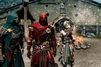 create skyrim mod 3d armor weapons and build racemenu preset , outfits and mods