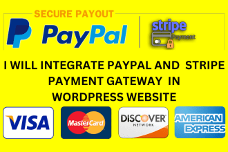 integrate paypal and stripe payment gateway in wordpress