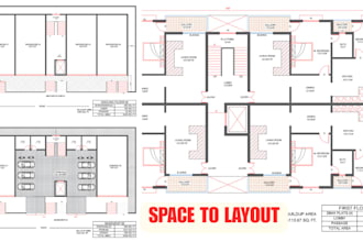 design commercial and retail floor plan layouts in autocad