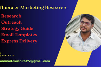 research and outreach influencer marketing for social media