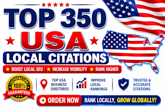 submit your business to 350 USA local citation directories
