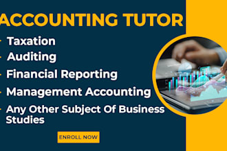 be your online accounting or business subjects tutor