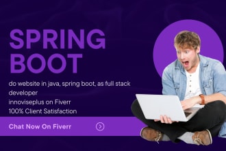 do website in java, spring boot, as full stack developer