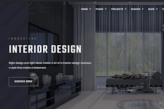 develop interior design website
