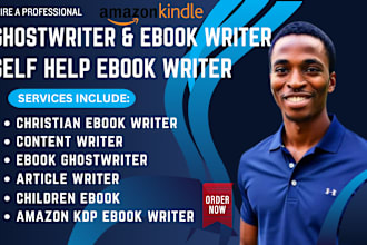 ghostwrite  30k words ebook self help ebook kindle book ebook ghostwriter