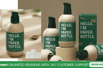 do cosmetic label, supplement label and candle  label design