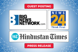 do guest posting, press release on hindustan times, news24 and big news network