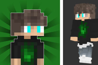 do pixel art of your minecraft skin