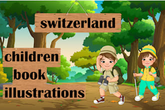 illustrate children story books , kids book  and covers