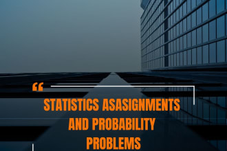 do your statistics assignments and probability problems