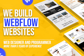 design a clean and modern webflow website and convert figma to webflow