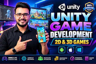 do mobile game development, unity 3d game as game developer