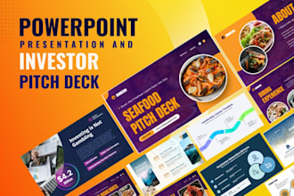 design an investor pitch deck and business presentations