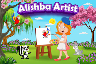 illustrate children story book illustration and children story book illustration