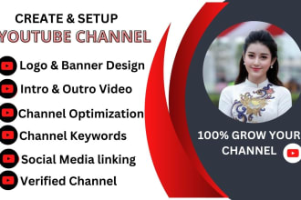 create and setup youtube channel