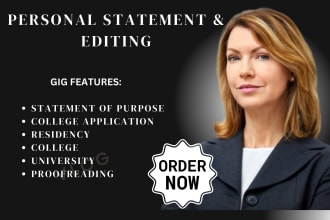 edit college application, statement of purpose, motivational letter