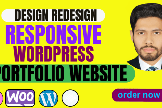 create personal portfolio, cv or resume website in wordpress