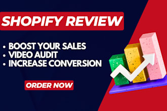 review, audit your shopify website and suggest improvements