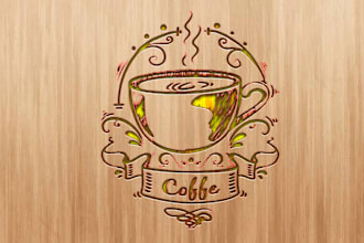 make a cost effective expert and contemporary coffee logo design
