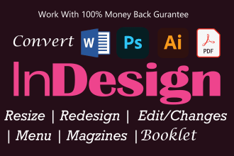 convert PDF to adobe indesign, illustrator to indesign