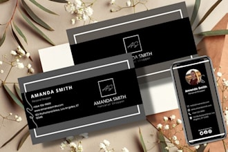 design outstanding business card design print ready