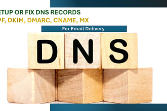 setup or fix dns record for email delivery spf, dkim, dmarc