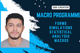 create custom excel spreadsheets, automate tasks with vba macros, and dashboards