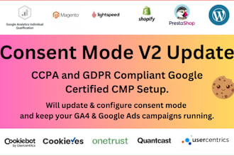 setup google consent mode v2, cookie consent implementation with GTM, gdpr, ccpa