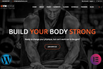 create fitness website , gym , yoga , website , health and fitness