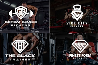 do modern gym, fitness, warrior, sports and letter logo