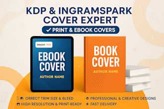 design book cover, ebook amazon for paperback and hardcover