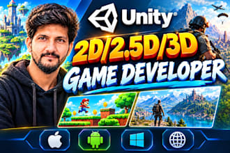 develop game for android, ios, and webgl on unity