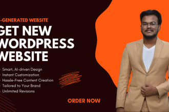 make an ai generated website in wordpress