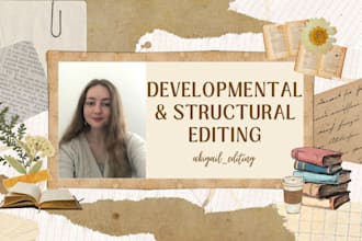 provide a developmental edit of your novel