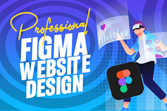design landing page prototype or website mockup in figma, ui ux