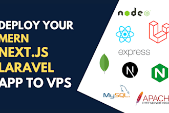 deploy mern, laravel, next, react projects to vps setup