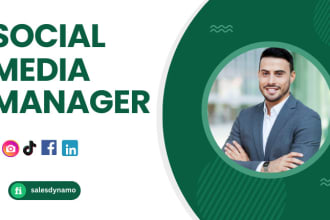 be your social media marketing manager and appointment setter