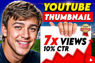 design attractive eye catchy youtube thumbnail
