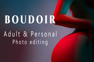 do high end boudoir photo editing and retouching