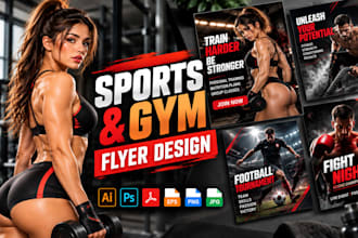 design sport flyer for events and posters